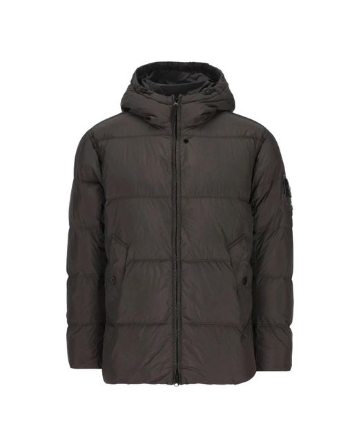 Winter Jackets Stone Island pour homme en coloris Black