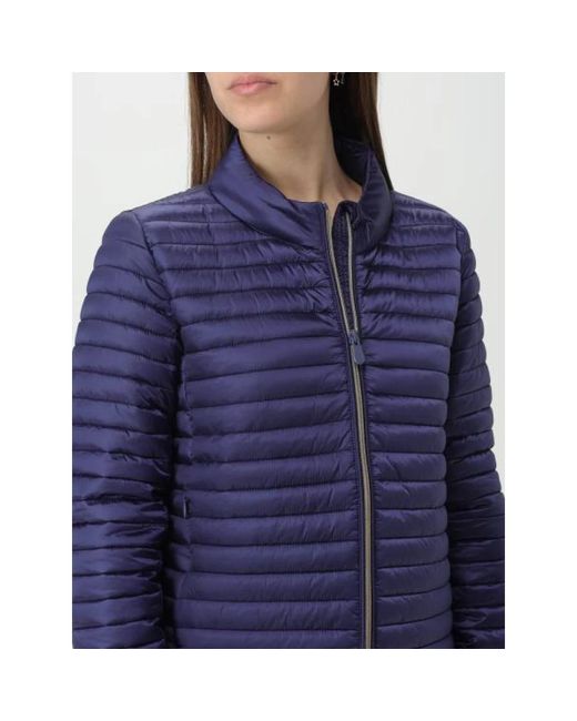 Save The Duck Jassen ,Blauw ,Polyester Blauwe Puffer Jacket in het Blue