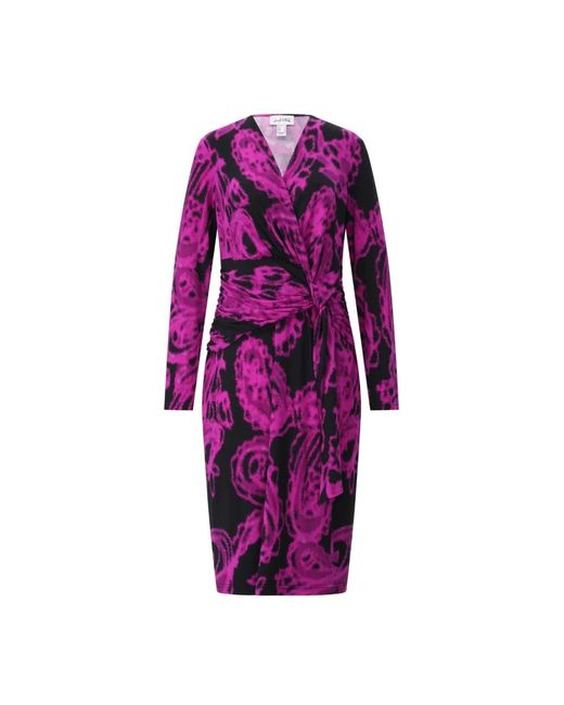 Joseph Ribkoff Purple Midi Dresses