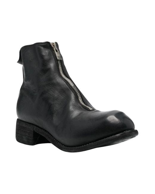 Guidi Black Ankle Boots for men