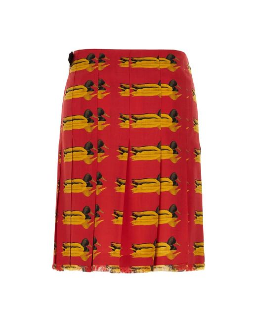Burberry Red Skirts