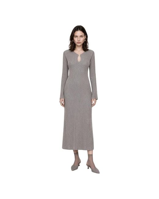 Kocca Gray Knitted Dresses