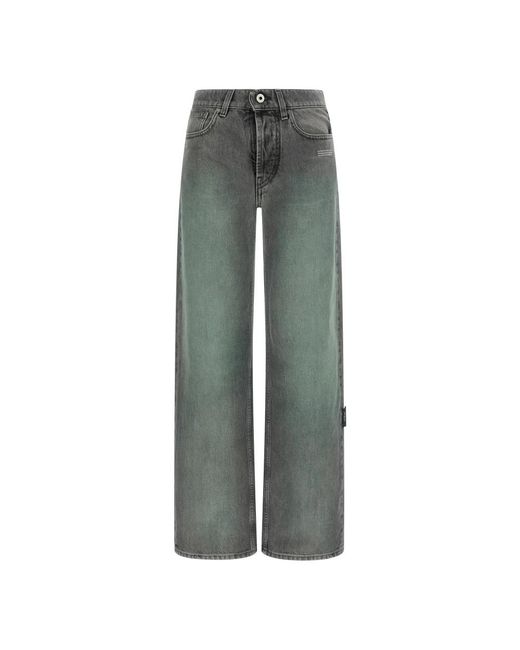 Off-White c/o Virgil Abloh Green Wide Jeans