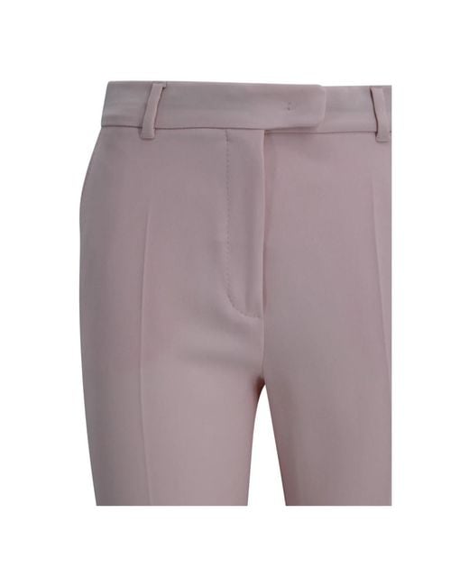 Max Mara Gray Slim-Fit Trousers