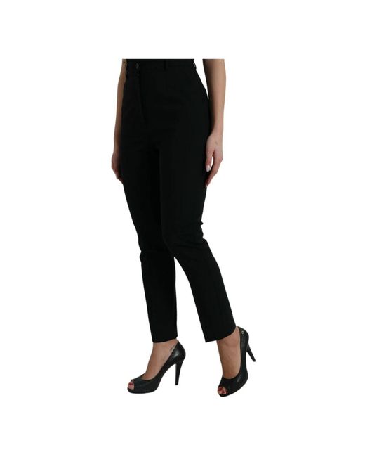 Dolce & Gabbana Black Slim-Fit Trousers