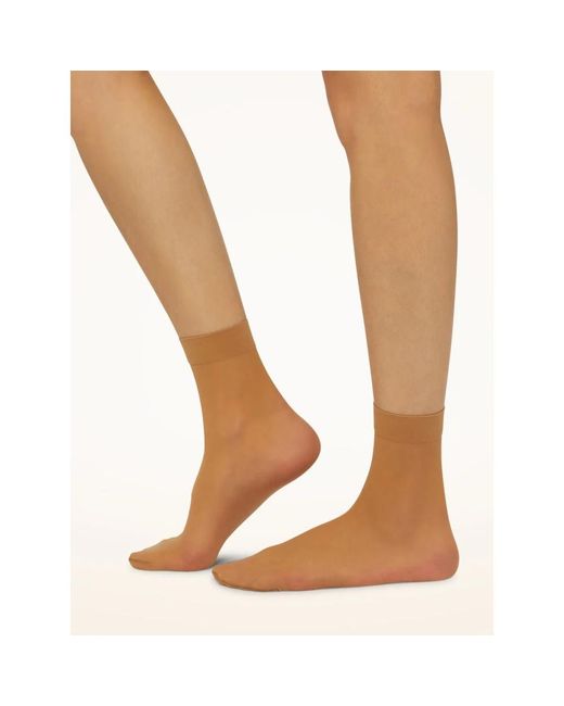 Wolford Individuele 10 Sokken in het Natural