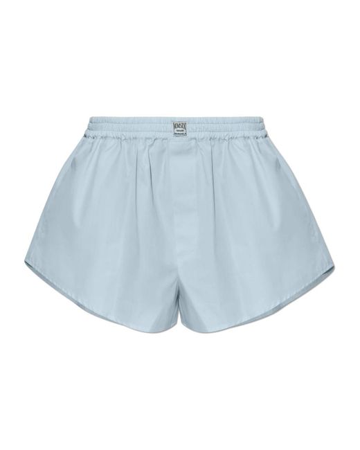 MM6 by Maison Margiela Blue Short Shorts