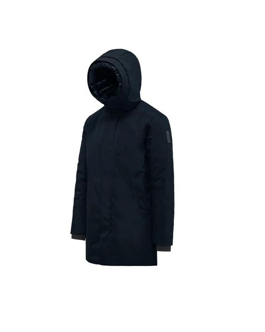 Bomboogie Jassen ,Blauw ,Nylon Winterjas Met Capuchon in het Blue voor heren