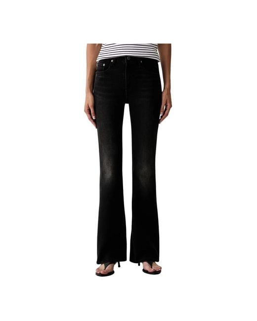 Flared Jeans Levi's en coloris Black