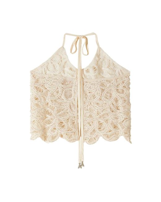 Patrizia Pepe Natural Sleeveless Tops