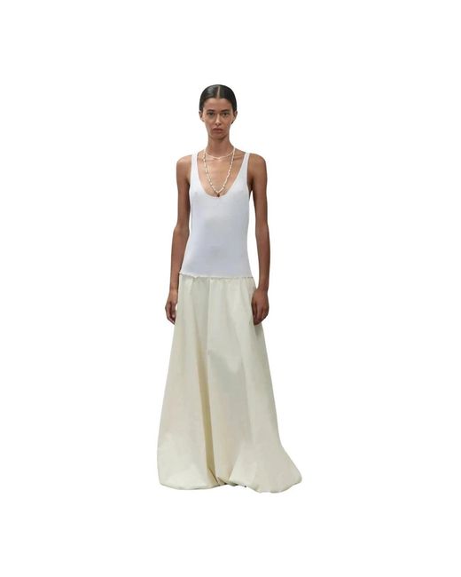 Alysi White Maxikleid