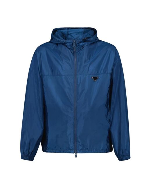 Prada Blue Light Jackets for men