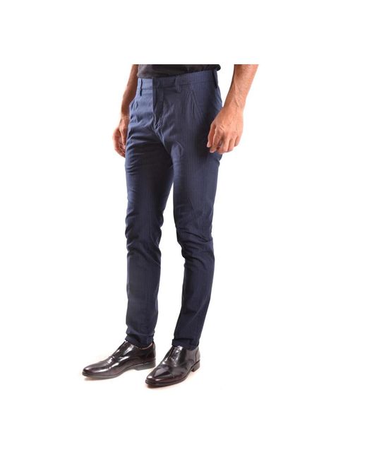 Dondup Blue Suit Trousers for men