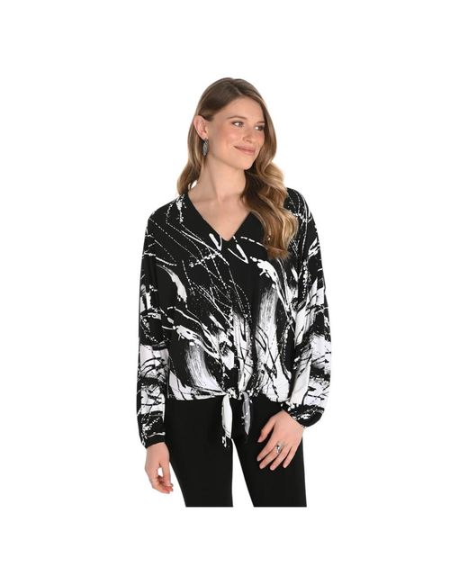 FRANK LYMAN Black Blouses