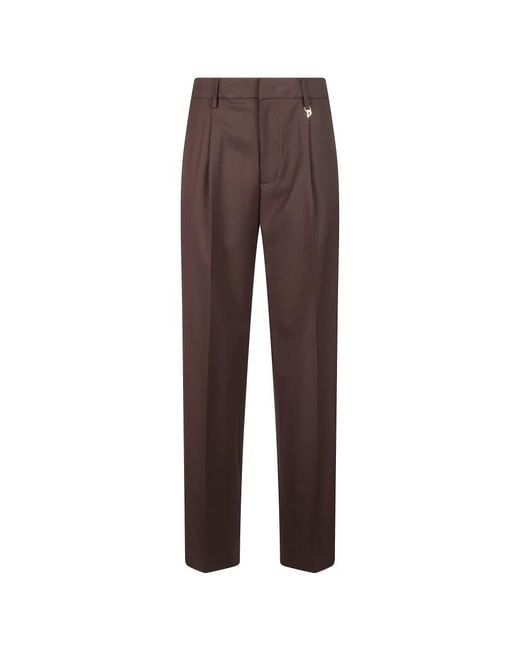 Dondup Brown Wide Trousers