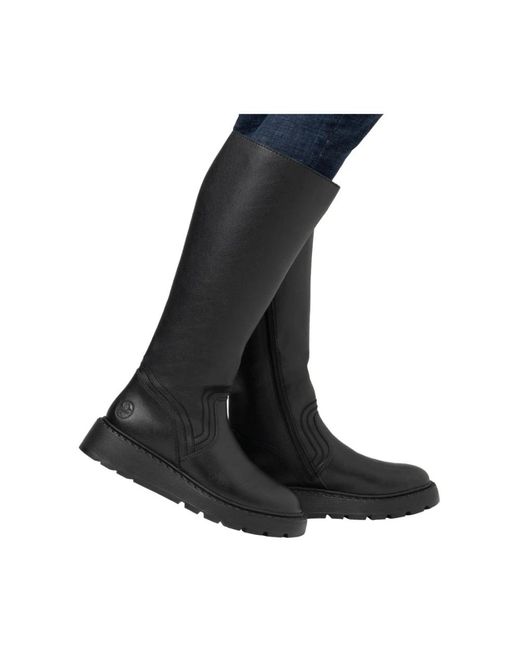 Rieker Black High Boots