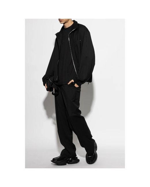 Helmut Lang Wollhose mit bügelfalte in Black für Herren