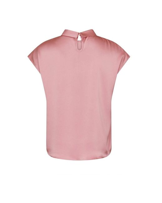 Neo Noir Overhemden ,Roze ,Satijn Fleur Drapy Satin Blouse in het Pink