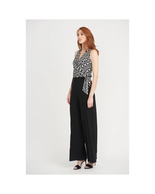 Joseph Ribkoff Jumpsuits & Playsuits ,Zwart ,Polyester Polyester Blend Jumpsuit in het Black
