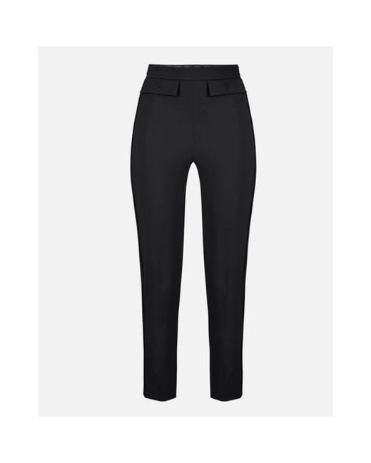 Elisabetta Franchi Black Slim-Fit Trousers