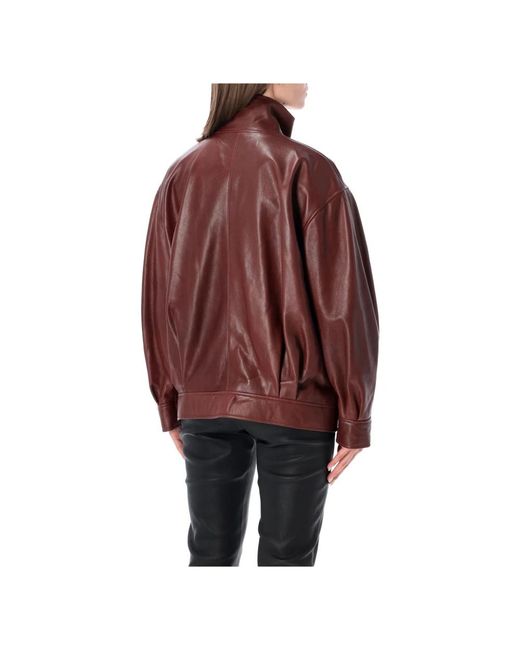 Leather Jackets Arma de color Red