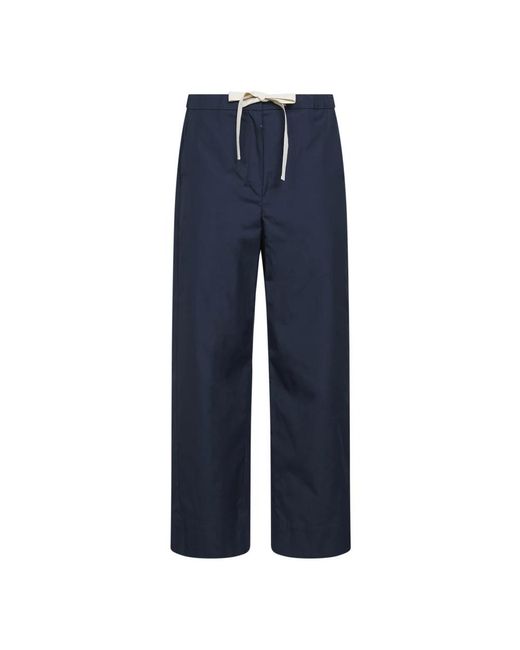Max Mara Blue Straight Trousers
