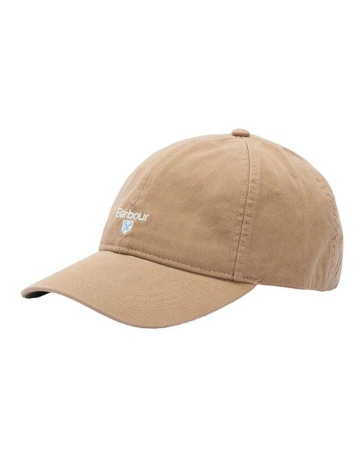 Barbour Accessoires ,Bruin ,Katoen Cascade Sports Cap in het Natural