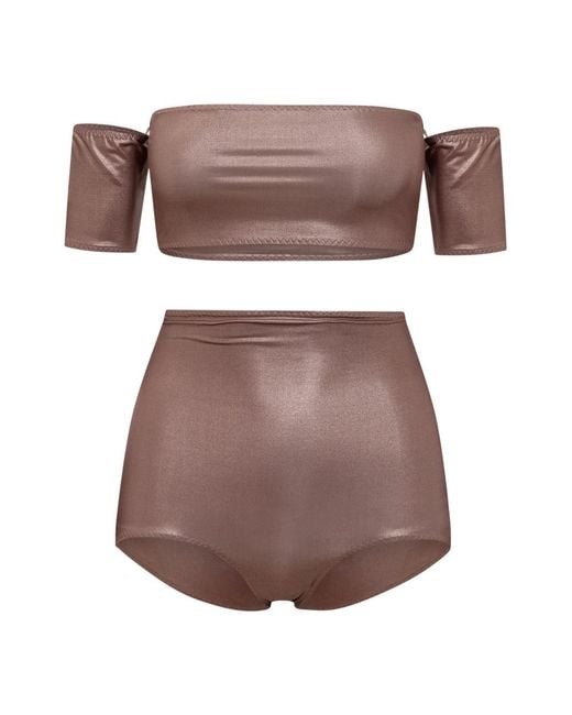ALESSANDRO VIGILANTE Brown Bikinis