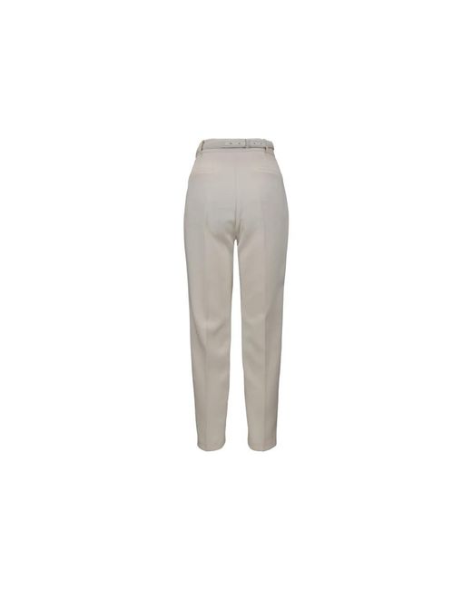 Elisabetta Franchi Gray Tapered Trousers