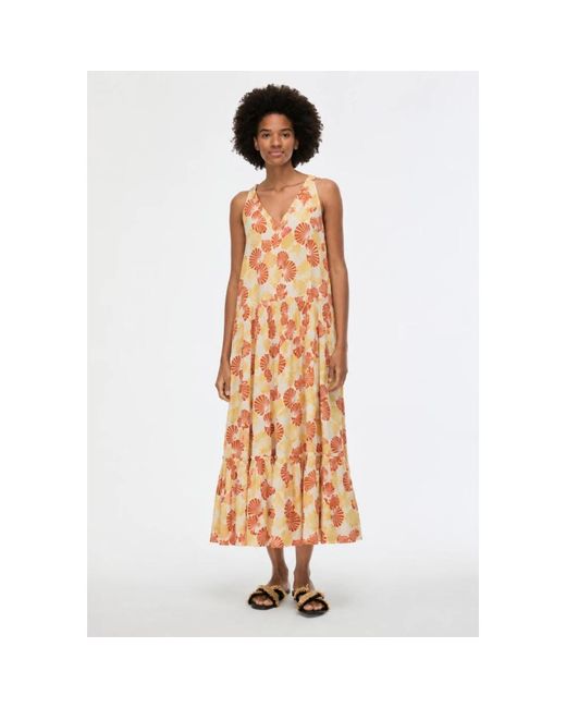 iBlues Orange Maxi Dresses