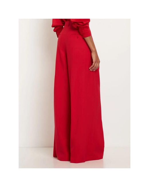 Michael Kors Red Wide Trousers