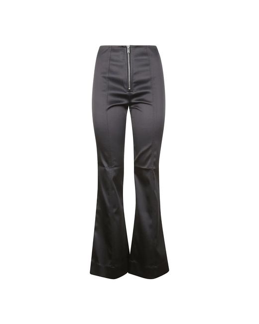 Ganni Gray Wide Trousers