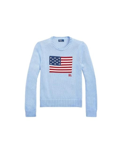 Polo Ralph Lauren Blue Round-Neck Knitwear