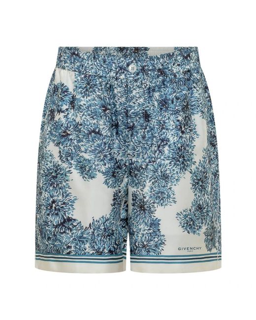 Givenchy Blue Casual Shorts for men