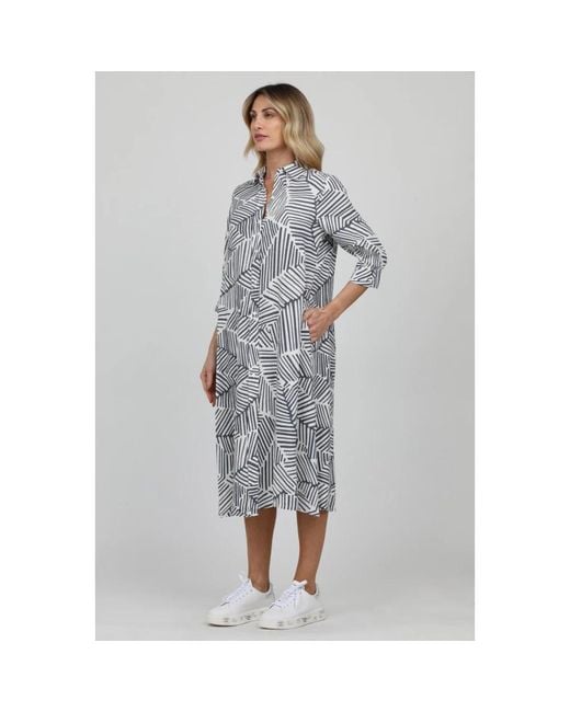 ROSSO35 Gray Midi Dresses