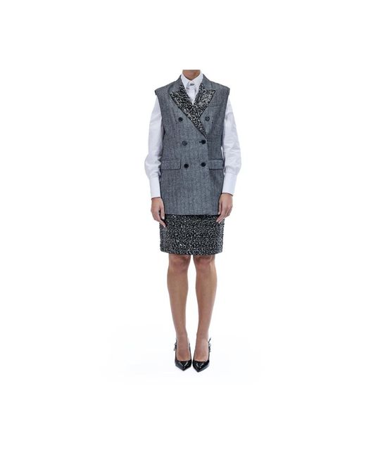 Karl Lagerfeld Blue Vests