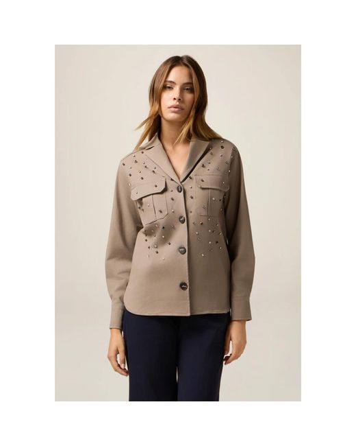 Light Jackets Oltre de color Gray