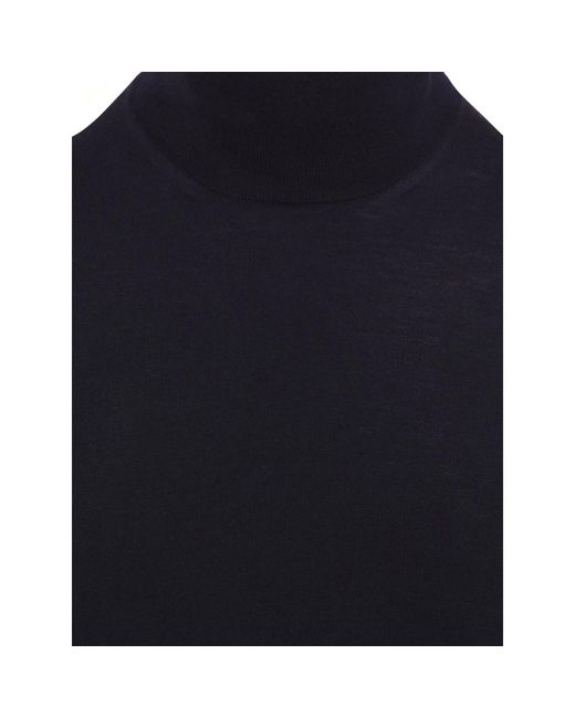 Malo Truien & Vesten ,Blauw ,Wol Turtleneck Trui in het Blue voor heren