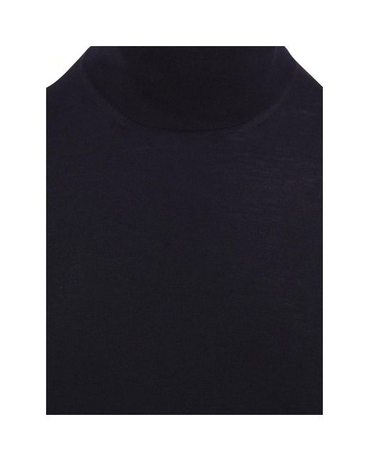 Malo Truien & Vesten ,Blauw ,Wol Turtleneck Trui in het Blue voor heren