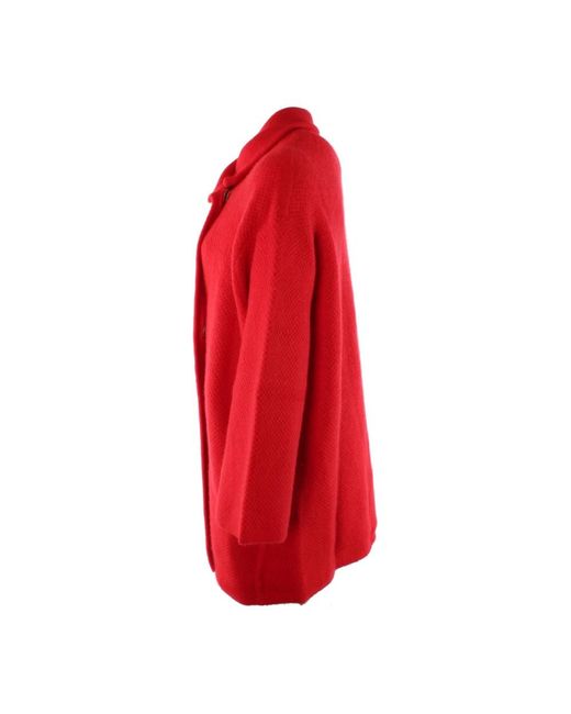 Diane von Furstenberg Red Single-Breasted Coats