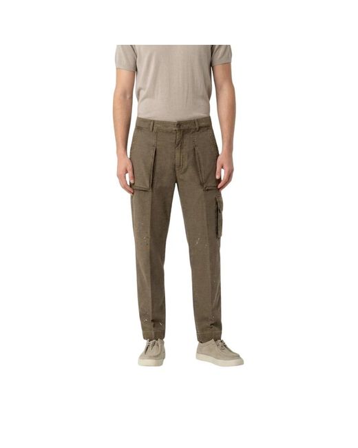 Mason's Natural Straight Trousers for men