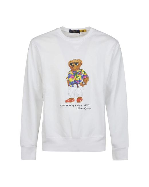Ralph Lauren Gemütlicher bear sweatshirt in White für Herren