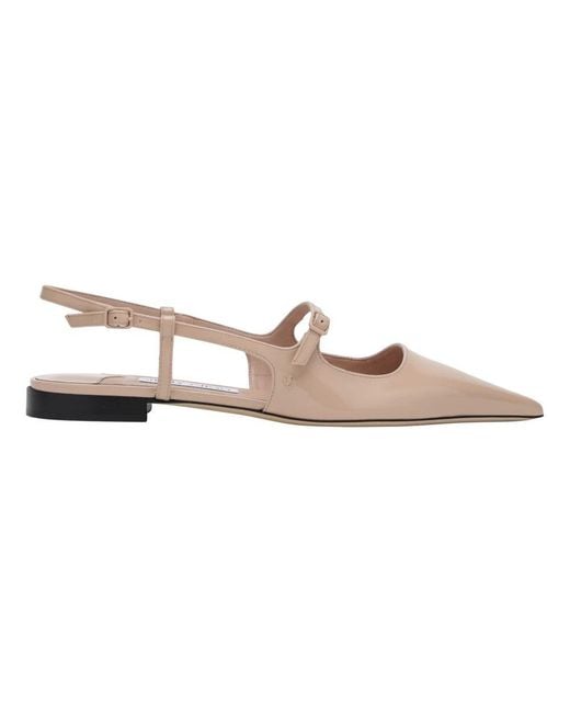 Jimmy Choo Natural Ballerinas
