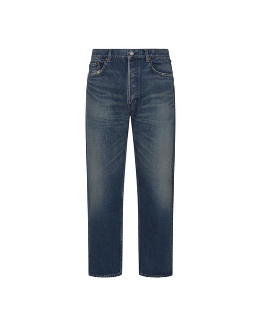 Mick straight leg jeans da Uomo di Saint Laurent in Blu Lyst
