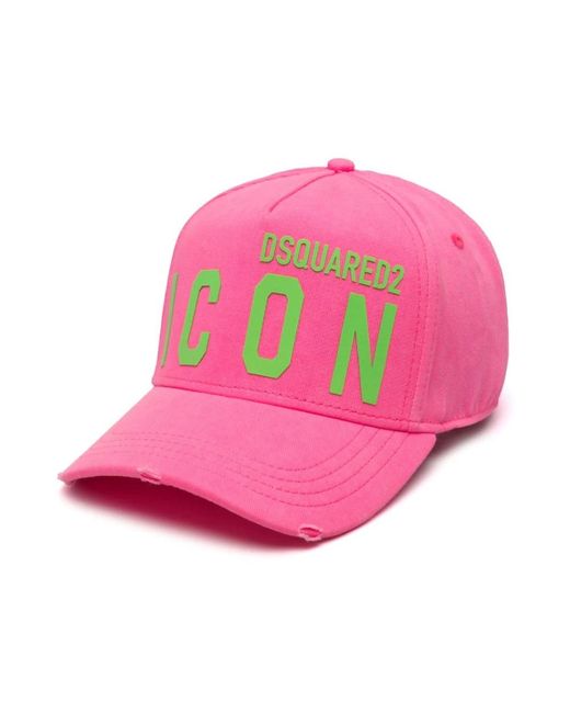 DSquared² Pink Caps for men