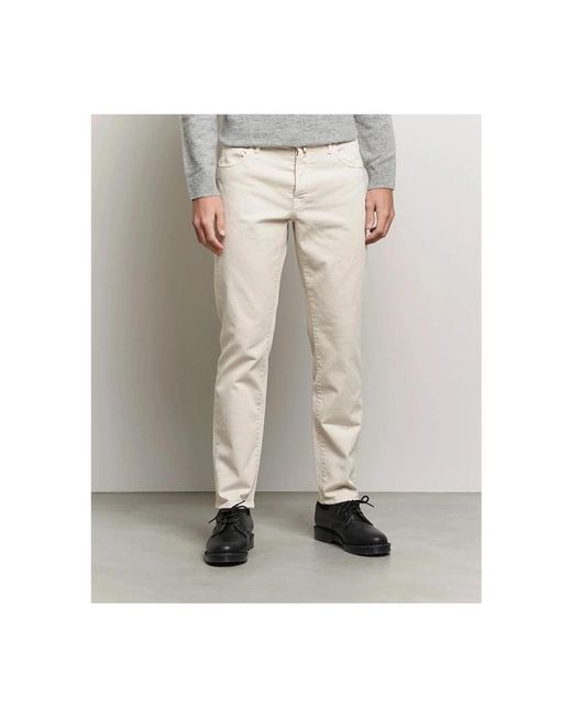 Incotex Natural Straight Fit Jeans for men