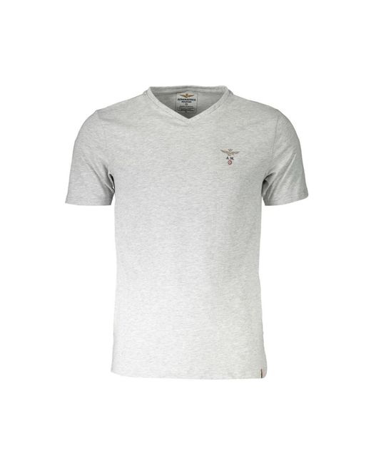 Aeronautica Militare Gray T-Shirts for men