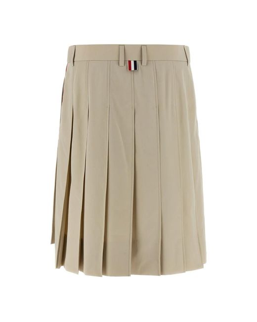 Thom Browne Natural Short Skirts