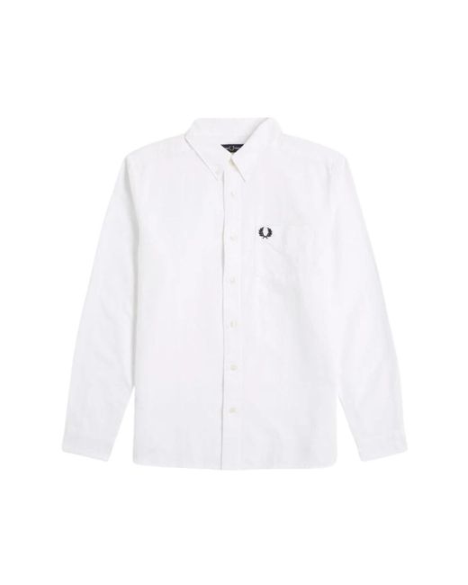 Fred Perry White Casual Shirts for men