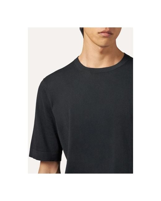 Ballantyne Schwarze t-shirts und polos r hals,round-neck knitwear in Black für Herren